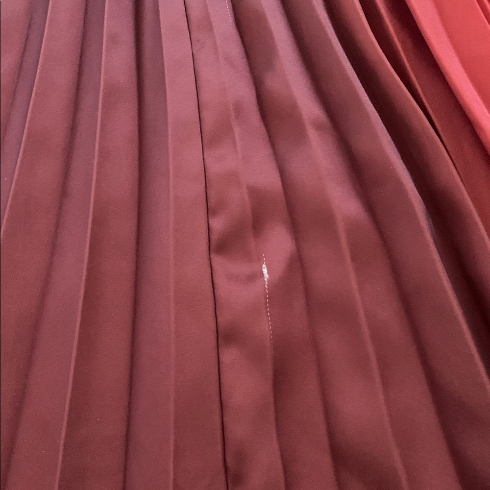 Delfi Collective Giselle Pleated Ombré Satin Maxi Dress - Picture 7 of 7
